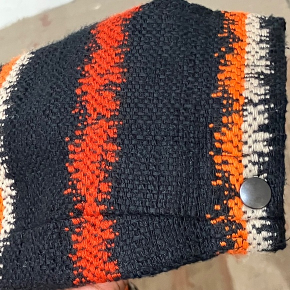 Babette Orange, black and cream, cotton embroidered jacket - Picture 14 of 15